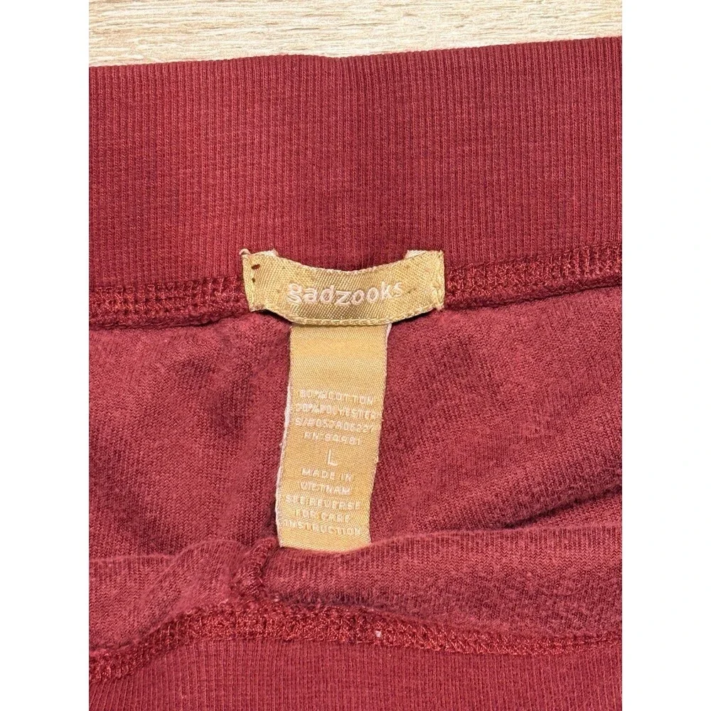 Y2K Juicy Velvet Red Women’s Low Rise Flare Bottom Juicy Pants Forever 21 Size L - Picture 5 of 6